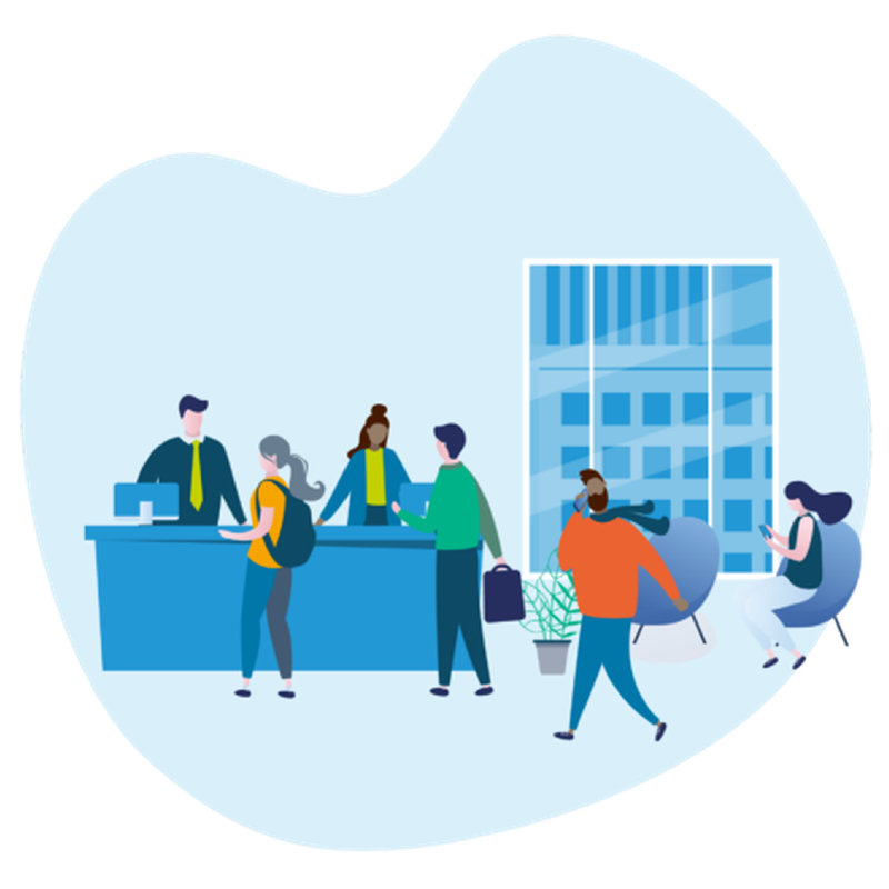Tracking Visitors in Real-time — FrontDeskVisitor visitor management system feature